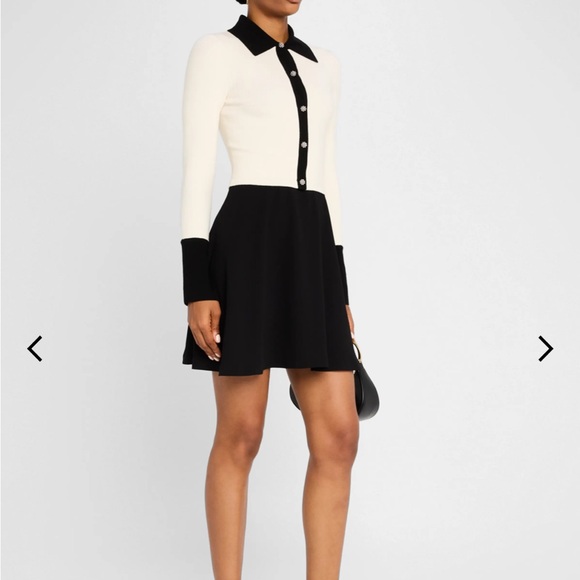 Alice + Olivia "Trevor" two-tone mixed, with embellished buttons in size Small - Picture 4 of 8